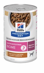HILLS PDIET CANINE GASTROINTEST BIOME CHICKEN+VEGETABLE STEW 12X354G