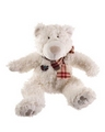 DOG TOY BYRON BEAR WHITE